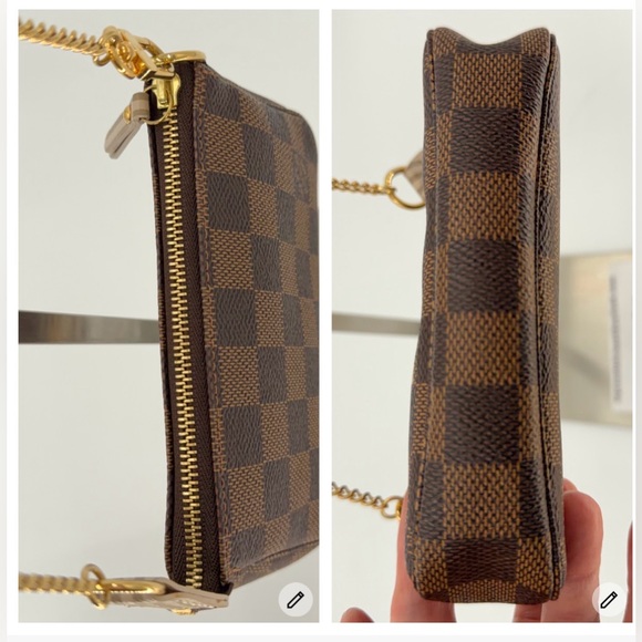 LV Limited Edition Mini Pochette Accessories in Damier Ebene “Trunks and Locks” - Picture 8 of 11